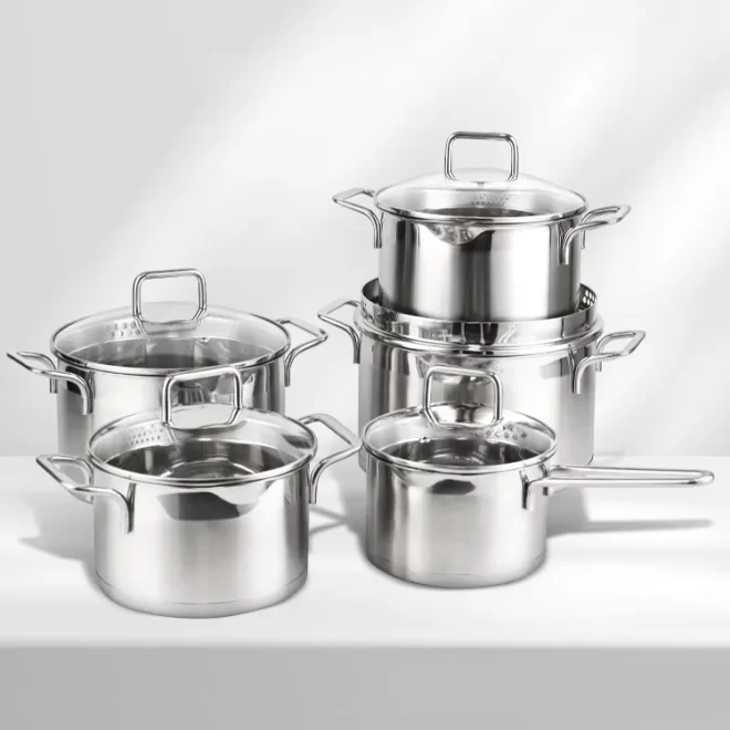 stainless steel cooking pot set OEM