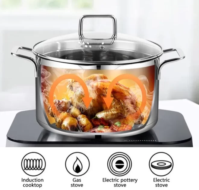 stainless steel cooking pot set OEM