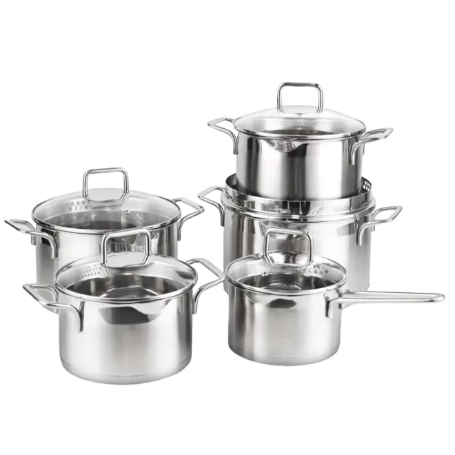 stainless steel cooking pot set OEM