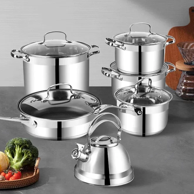 stainless steel cookware set