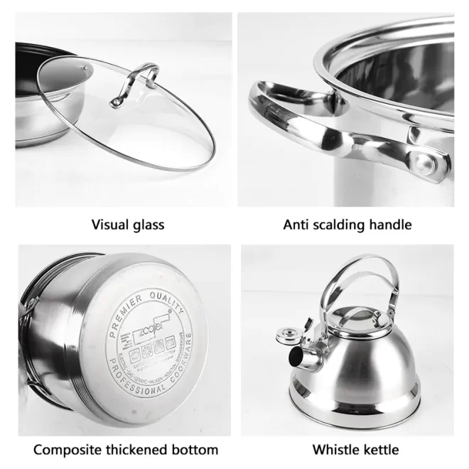 stainless steel cookware set