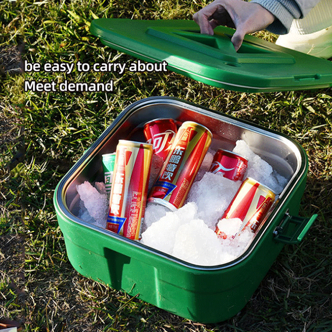 Stainless Steel Ice Chest Wholesale Food Warmer Ice Chest Set