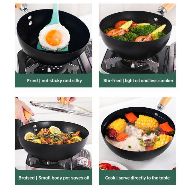 Non Stick Saute Pan Omelette Pan Cookware Sartén al por mayor