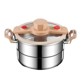 Wholesale Micro Pressure Cooker with Wooden Handle Stainless Steel 304