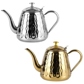 Wholesale Luxury Turkish Teapot 1.5/1.8 Liter Stainless Steel 201