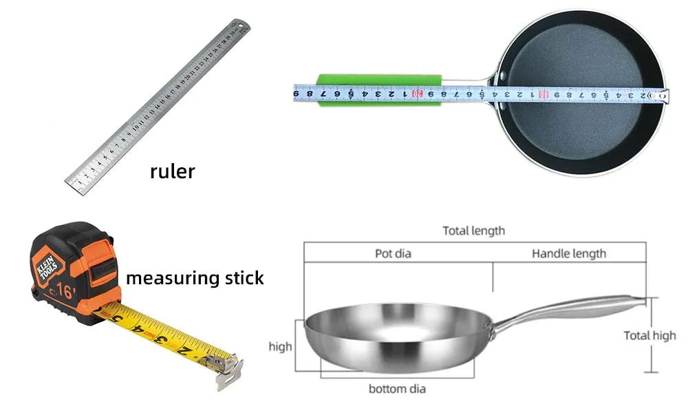 frying pan sizes