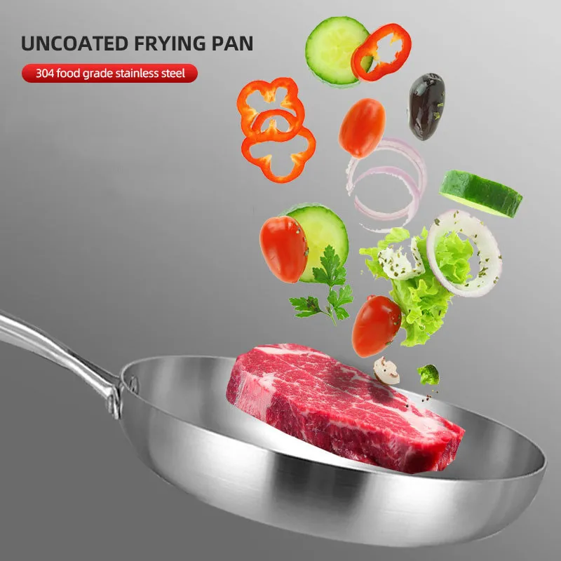 Custom Stainless Steel Non Stick Fry Pan Wholesale - Allnice (3)