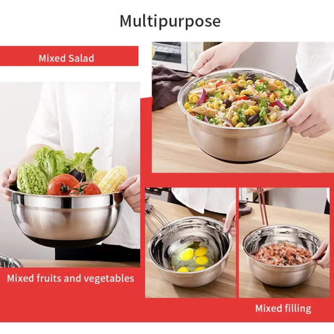 Factory Direct Metal Mixing Bowls