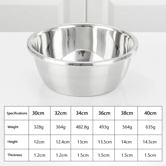 stainless steel salad bowl