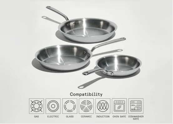 fry pan stainless steel