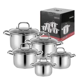 Bulk Cooking Pot Set 10 Pieces Stainless Steel 201 Multifunction