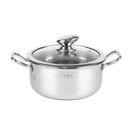 OEM Stew Pot 3-Ply Stainless Steel 304 Food Grade With Lid