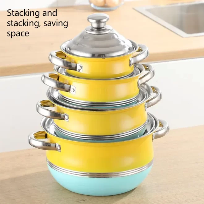 Stainless Steel Cooking Pot Set