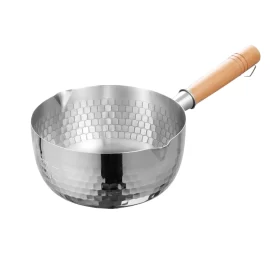 Wholesale Sauce Pan Stainless Steel 430 Japanese Style With Wood Handle