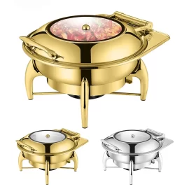 Wholesale Chafing Dishes For Catering Stainless Steel Serving Food With Hydraulic Cover