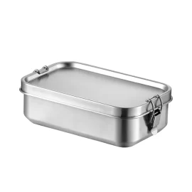 Custom Stainless Steel Lunch Boxes Food Grade Eco Friendly With Lockable Clips