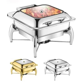 Wholesale Chafing Buffet Dish Stainless Steel 201 Heavy Duty For Commercial Events