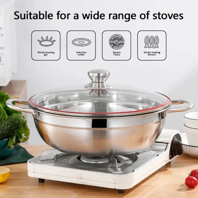 Wholesale 304 Stainless Steel Hot Pot