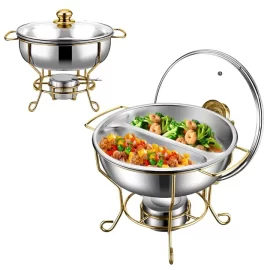 Wholesale Buffet Stove Stainless Steel Food Warmer Chafer Dish Set