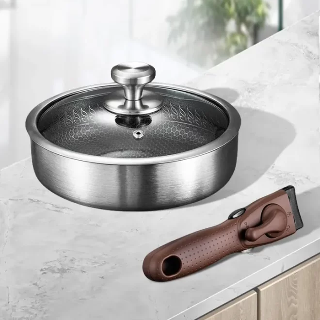 Cooking Pans With Removable Handles