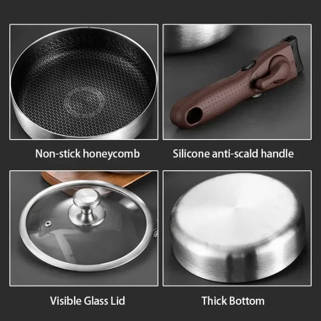 Cooking Pans With Removable Handles