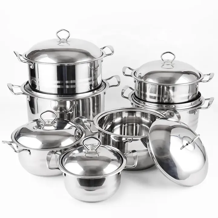 Stainless steel cooking pots set-wholesale