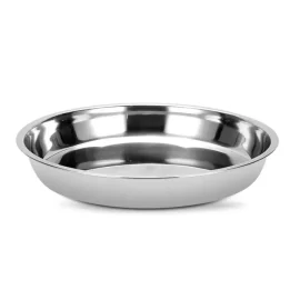 Wholesale Serving Dishes Large Size Stainless Steel Food Round Plate