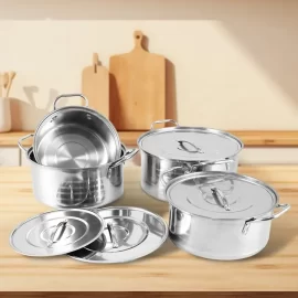 Wholesale Cooking Pot Set Large Capacity Stainless Steel Soup Pot Set With Lid