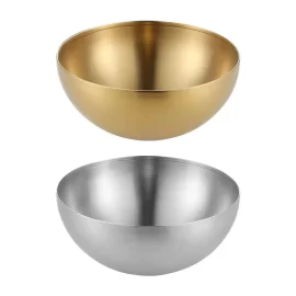 Wholesale Salad Bowls Korean Remen Stainless Steel Dinnerware Bowls