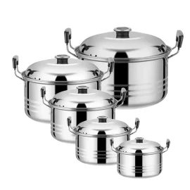 Wholesale Soup Pot Set Induction 10 pieces Cooking Pot Set