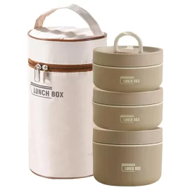 Wholesale Bento Box 304 Stainless Steel Tiffin Bento Lunch Box Leakproof Thermal Food Container with Bag