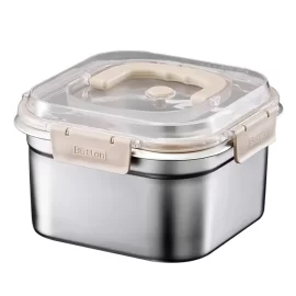 Wholesale Food Containers with Lids Stainless Steel Leak-proof Metal Lunch Box