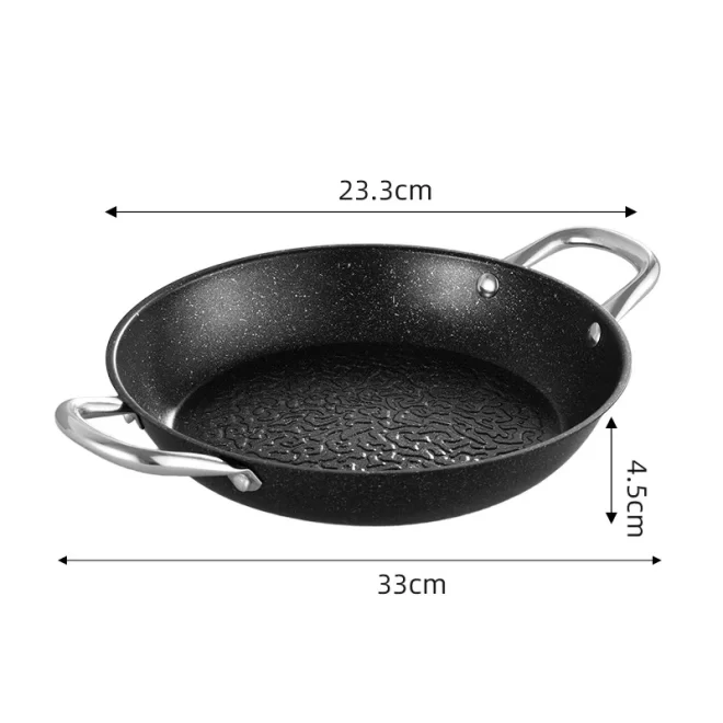 Tamaño de la olla seca de acero inoxidable