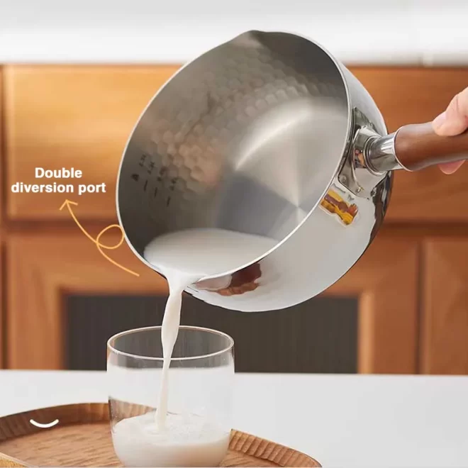 Custom Saucepan with Double diversion port