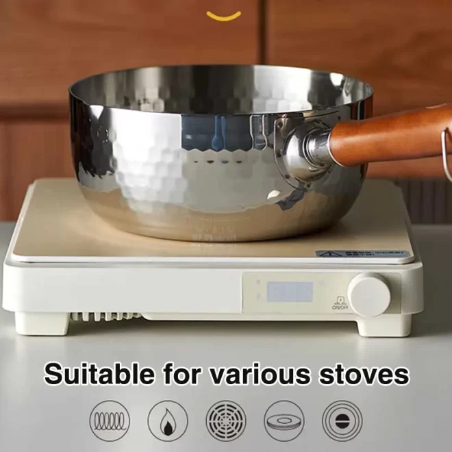 Stainless Steel Saucepan for various stoves