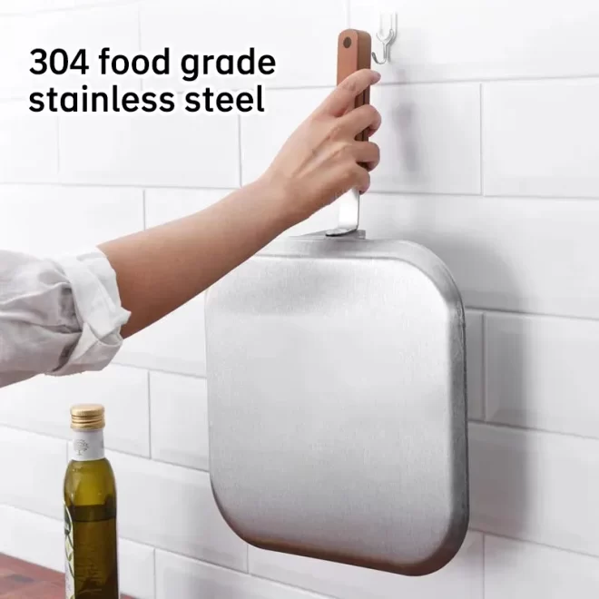 Wholesale Square Griddle Pan Stainless Steel (2)