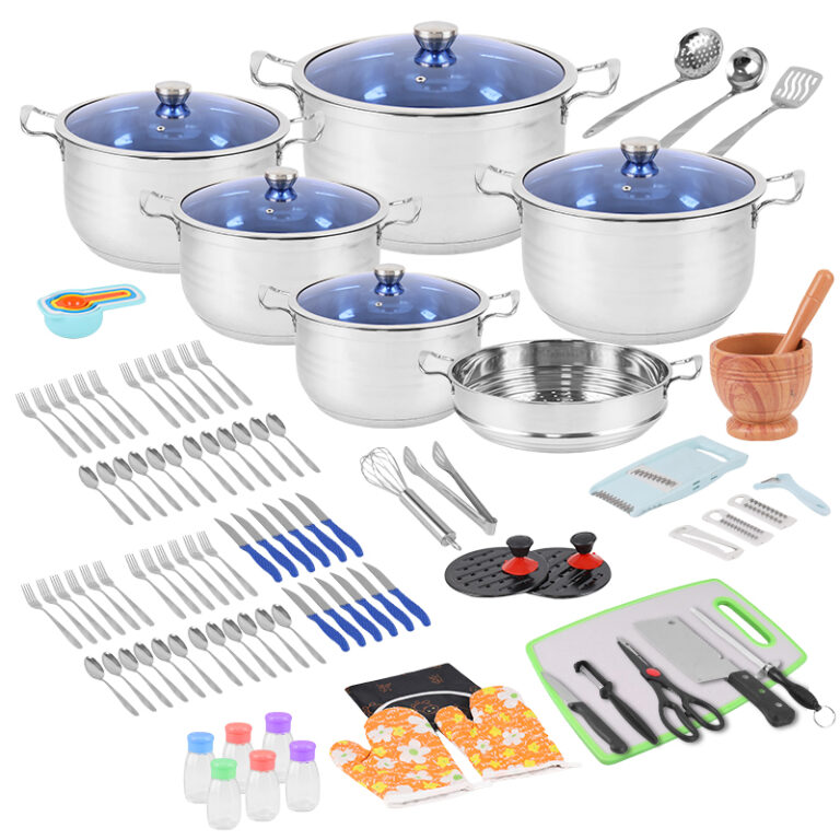 Wholesale 120 Pcs Cookware Set Stainless Steel