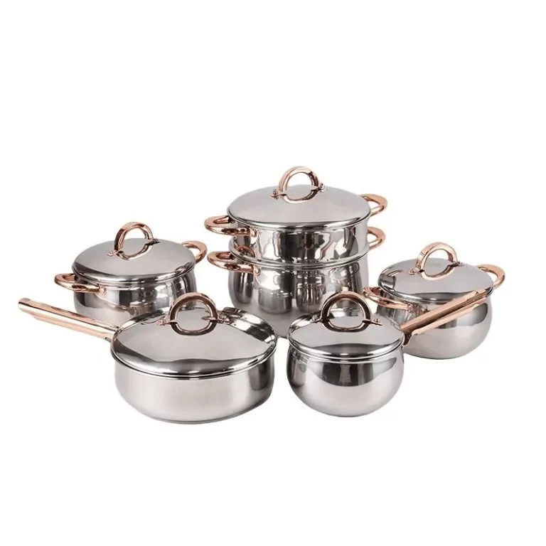 Bulk Pots and Pans Wholesale 6 Piece Cookware Set Stainless Steel