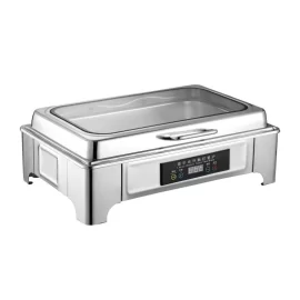 Luxury Electric Chafing Dish Supplier, Stainless Steel Buffet Warmer for Hotel Equipment