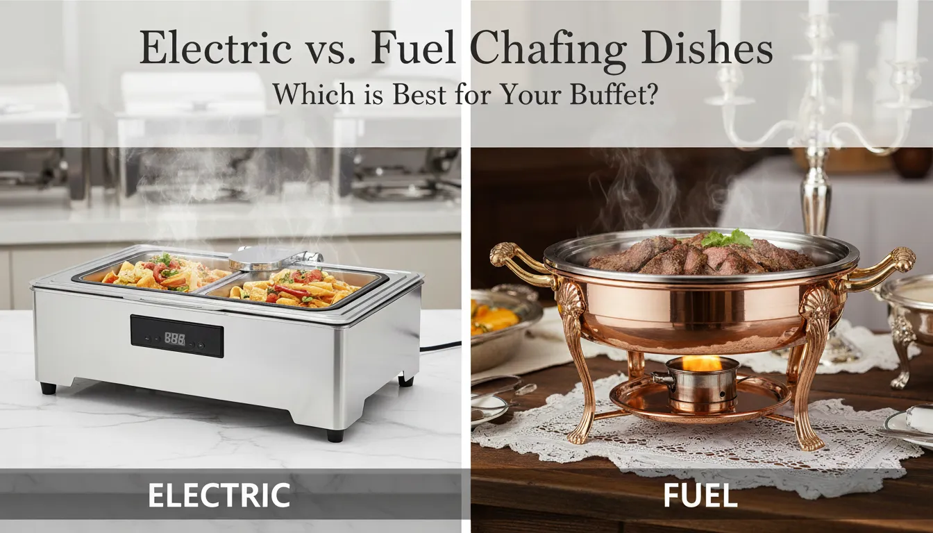 Elektrische Chafing Dishes vs. Benzin Chafing Dishes Was ist das Beste für Ihr Buffet?