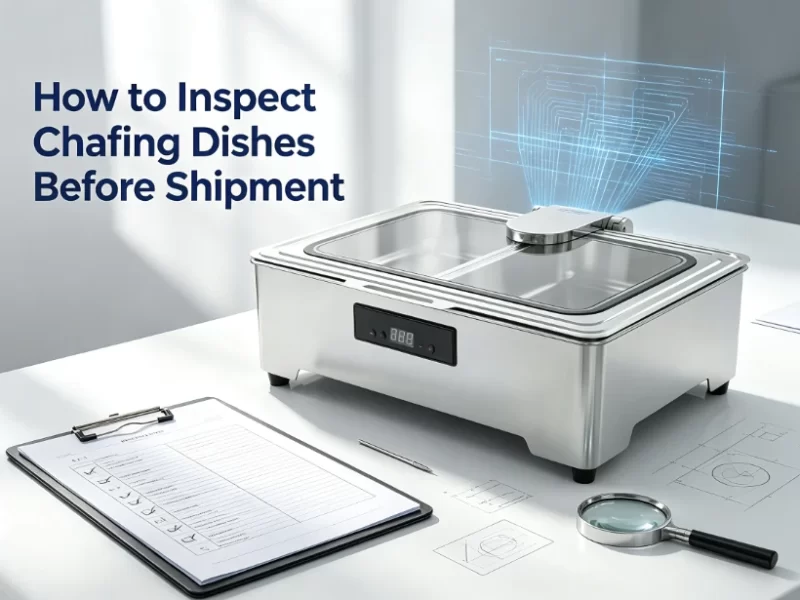 Inspect Chafing Dishes-Before Shipment-1
