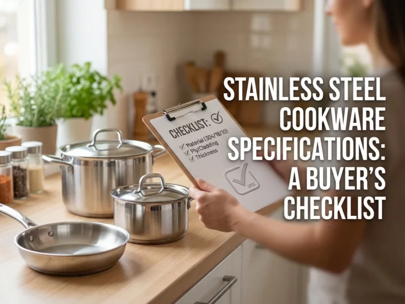Stainless Steel Cookware Specifications